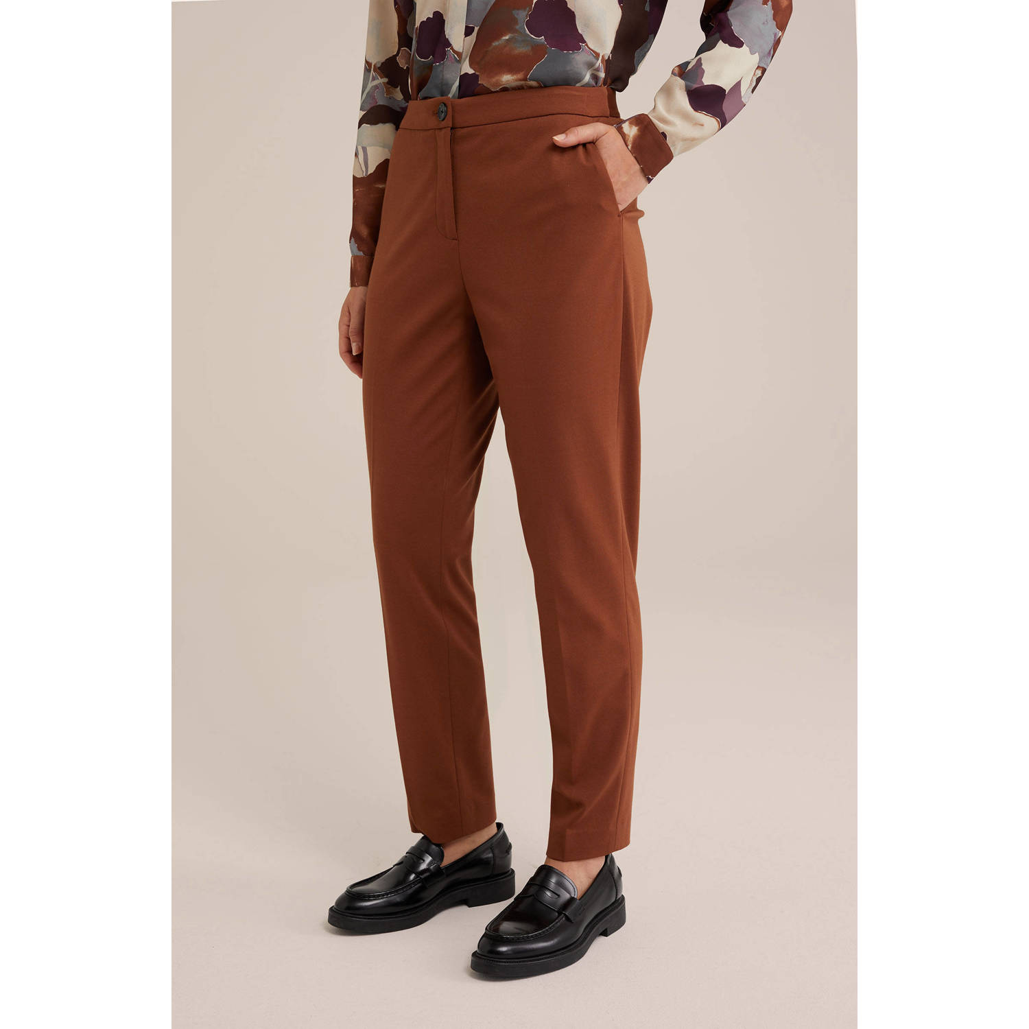 WE Fashion high waist tapered fit chino