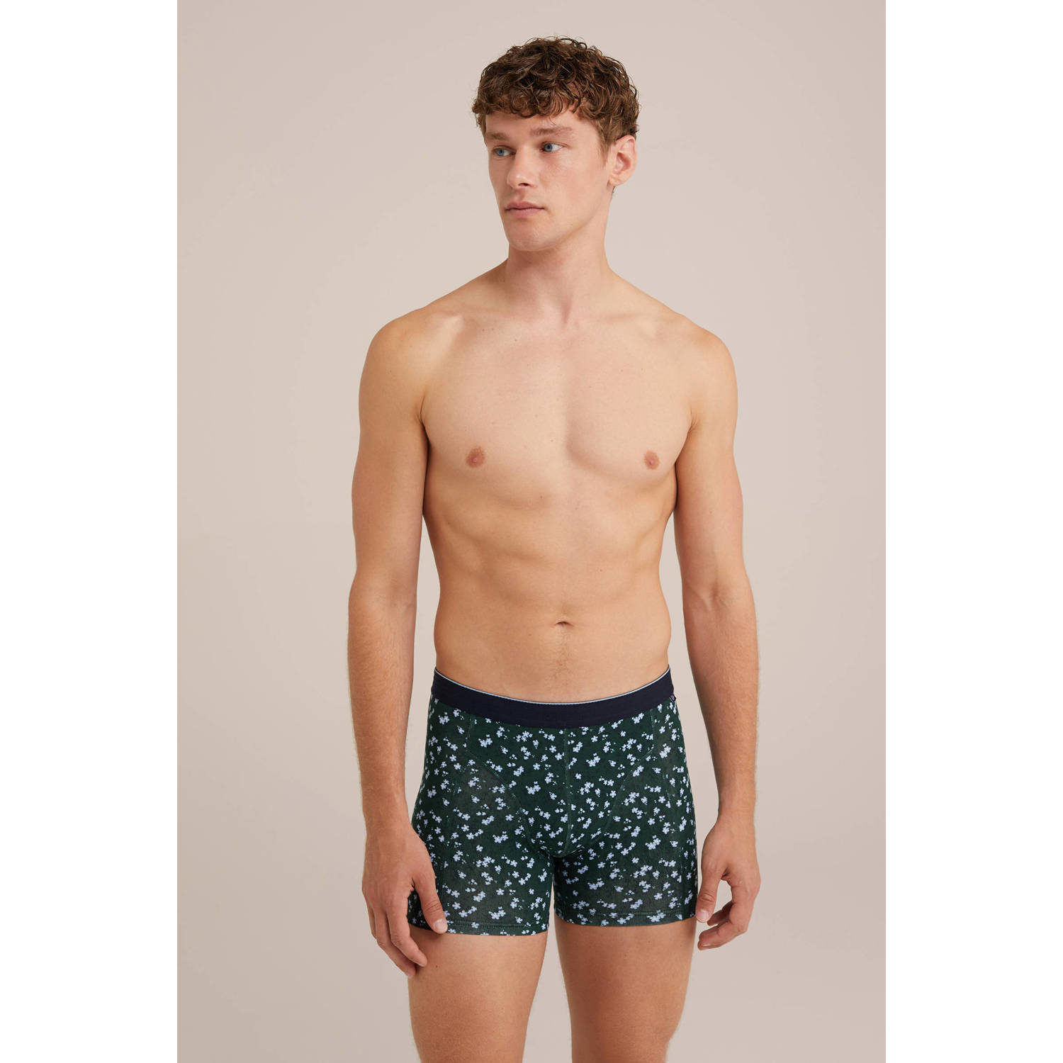 WE Fashion boxershort donkergroen