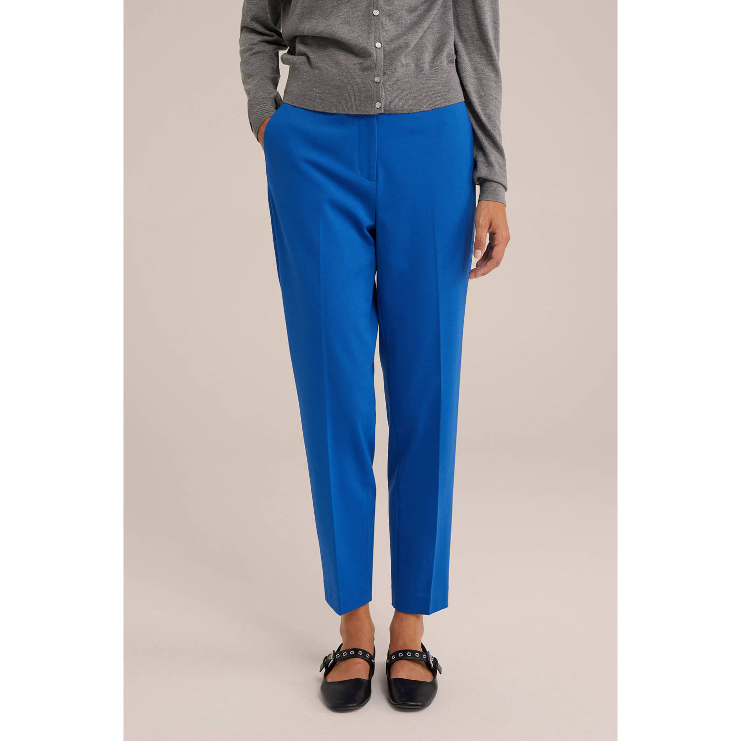 WE Fashion high waist tapered fit chino