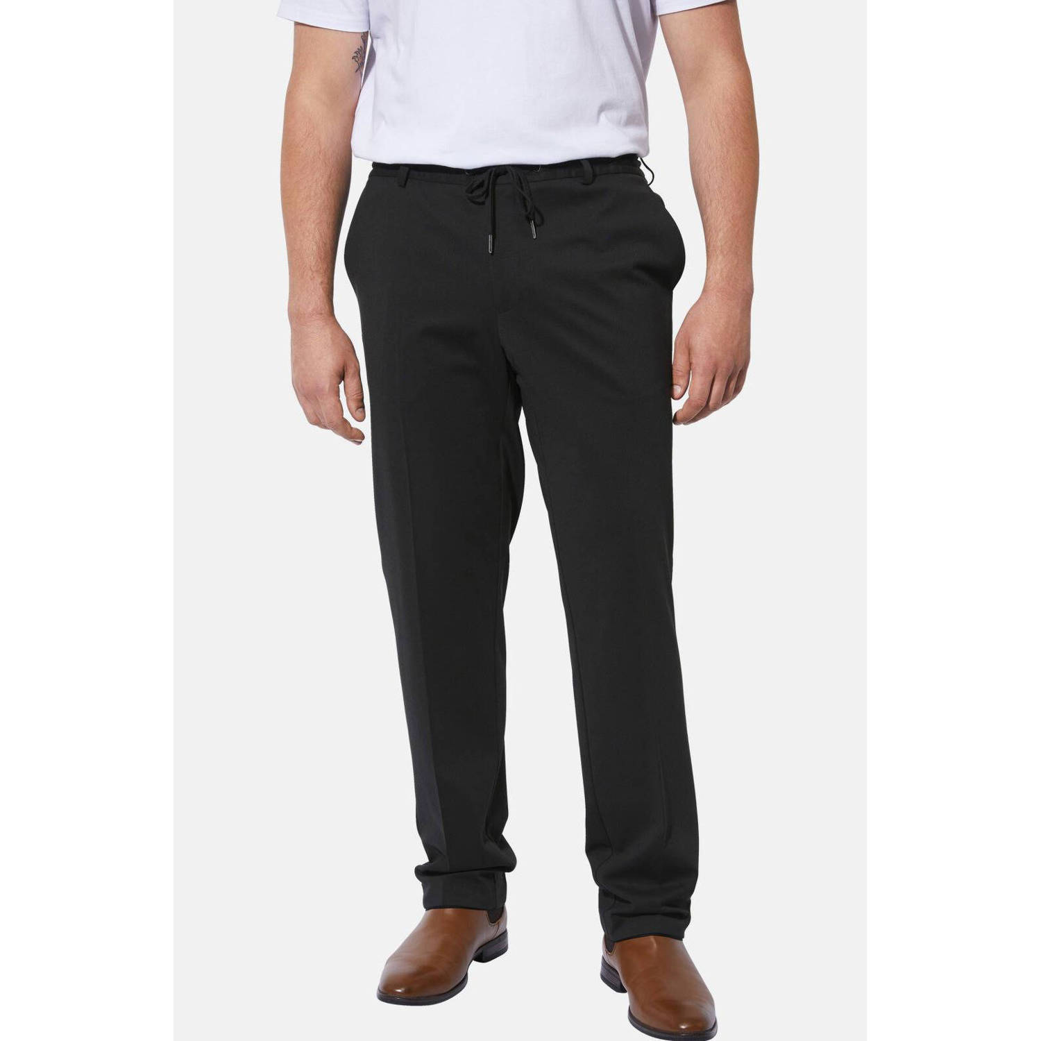 Charles Colby loose fit chino DUKE BERNARD Plus Size zwart