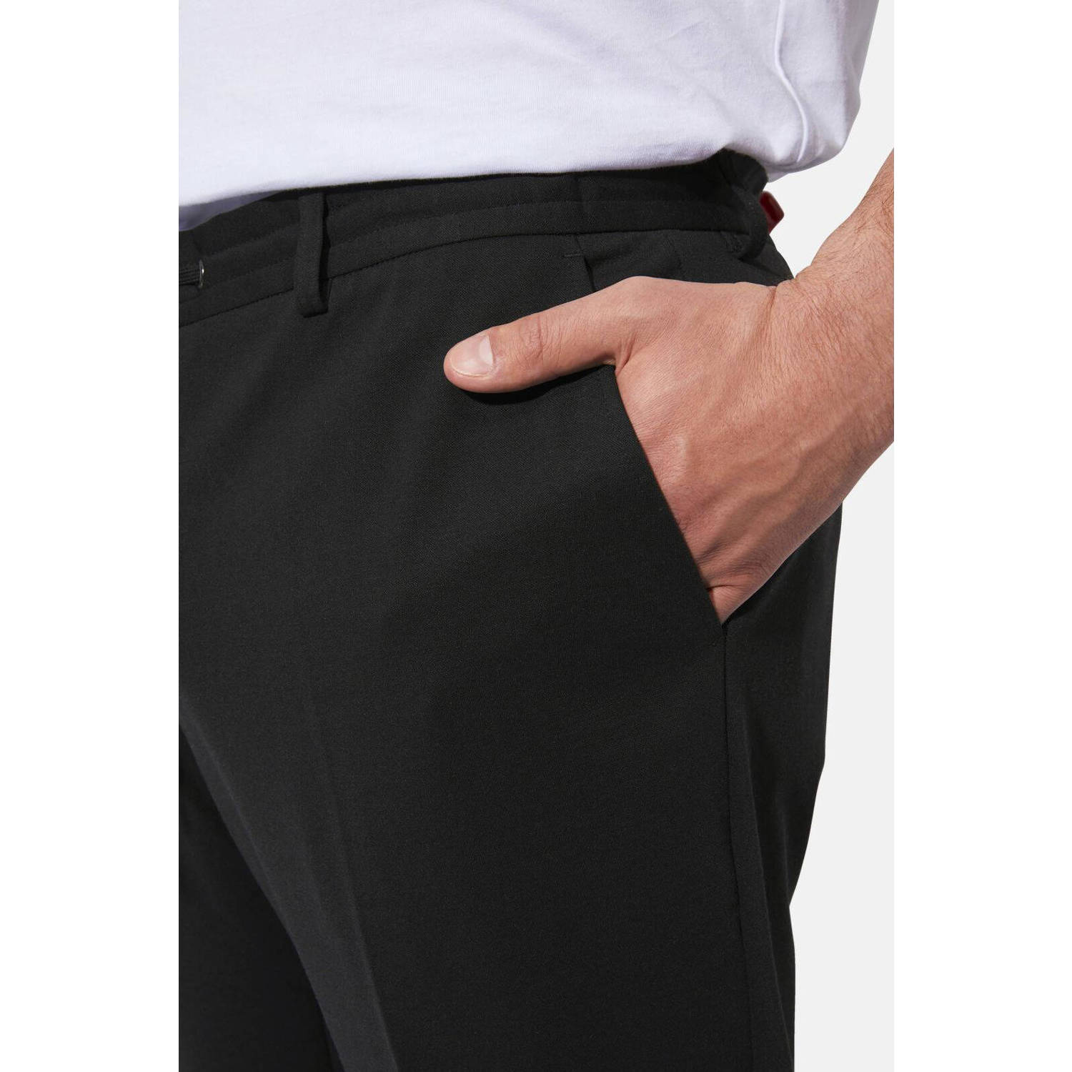 Charles Colby loose fit chino DUKE BERNARD Plus Size zwart