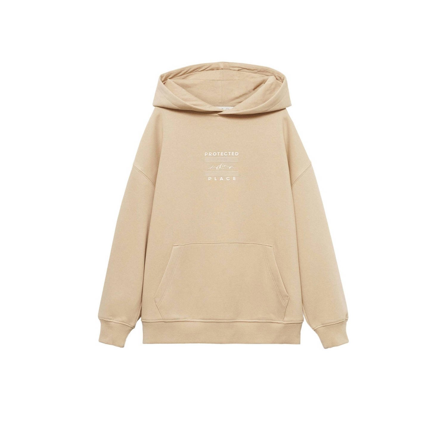 Mango Kids hoodie lichtbruin