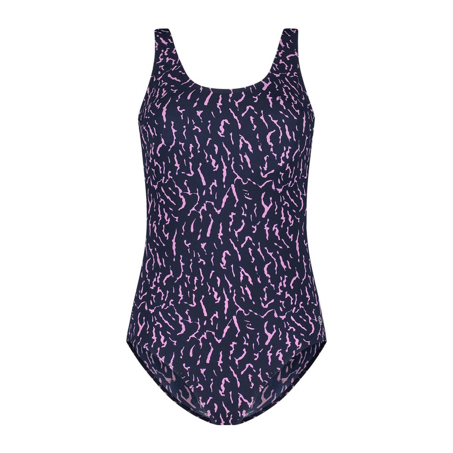 Ten Cate Swim Tweka badpak donkerblauw lila