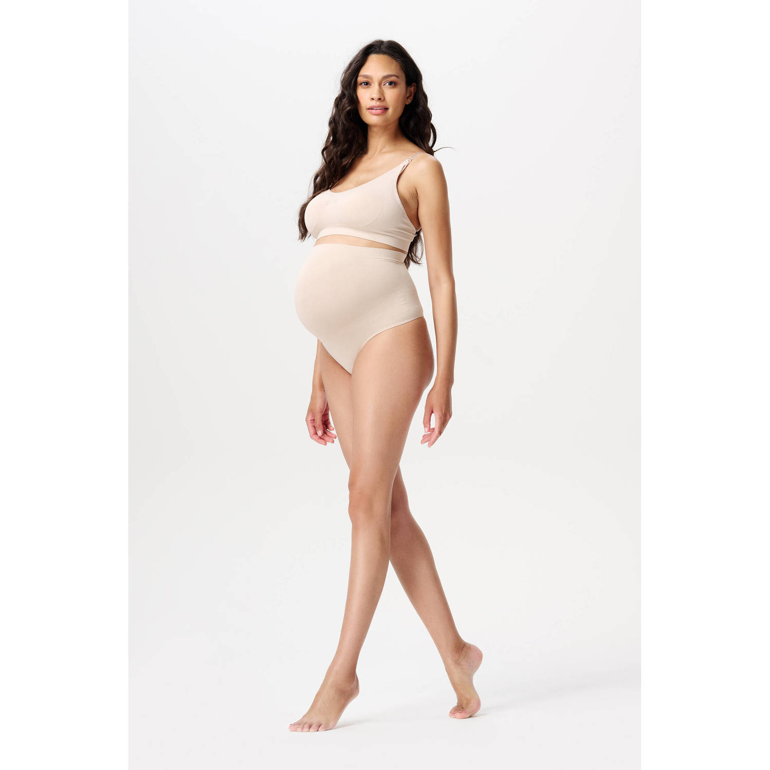 Noppies naadloze zwangerschapsstring Simi (set van 2) beige