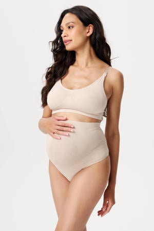 naadloze zwangerschapsstring Simi (set van 2) beige