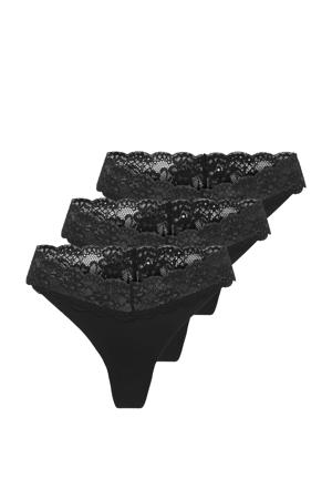 string ONLCHLOE (set van 3) zwart