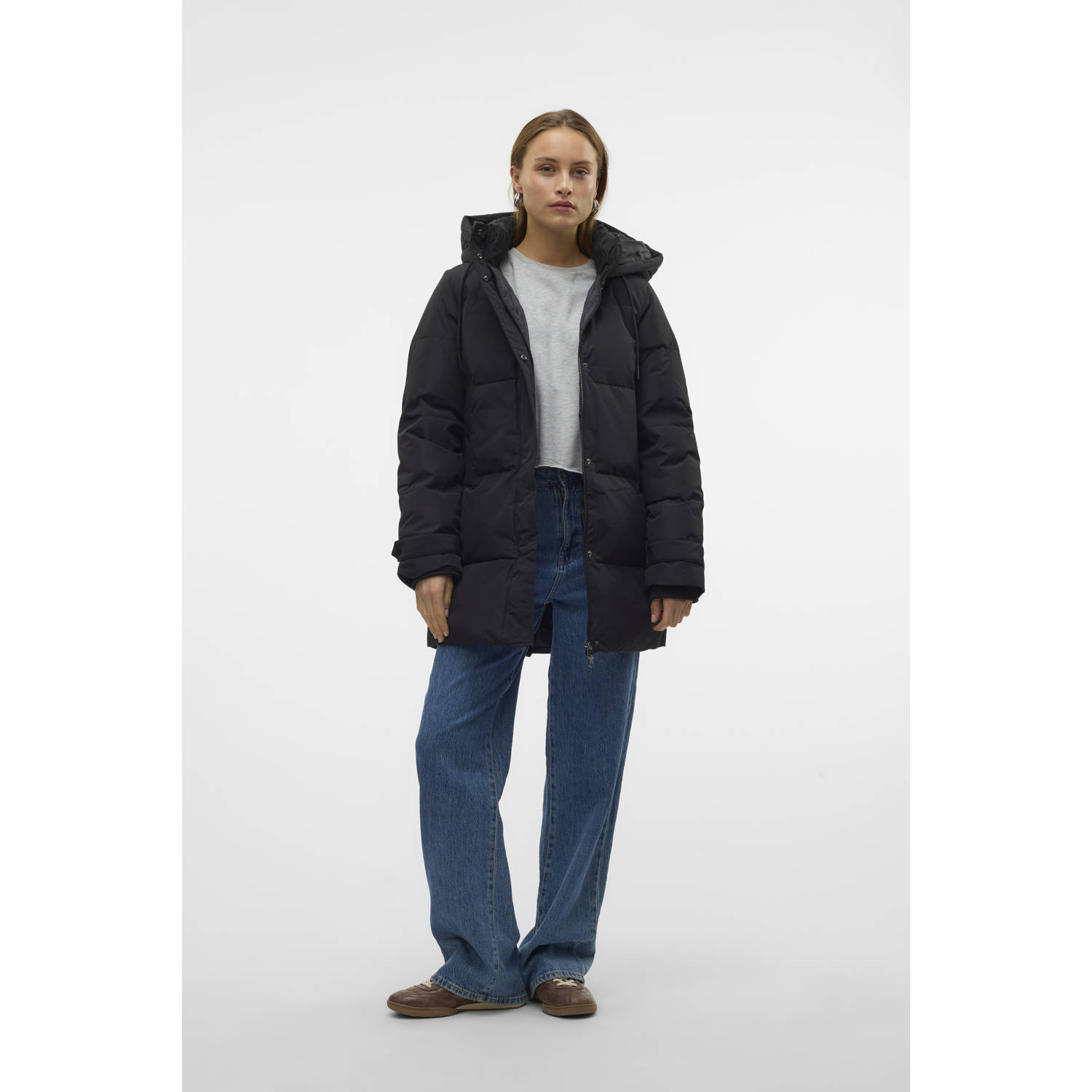 VERO MODA gewatteerde winterjas VMLEONIELEA zwart