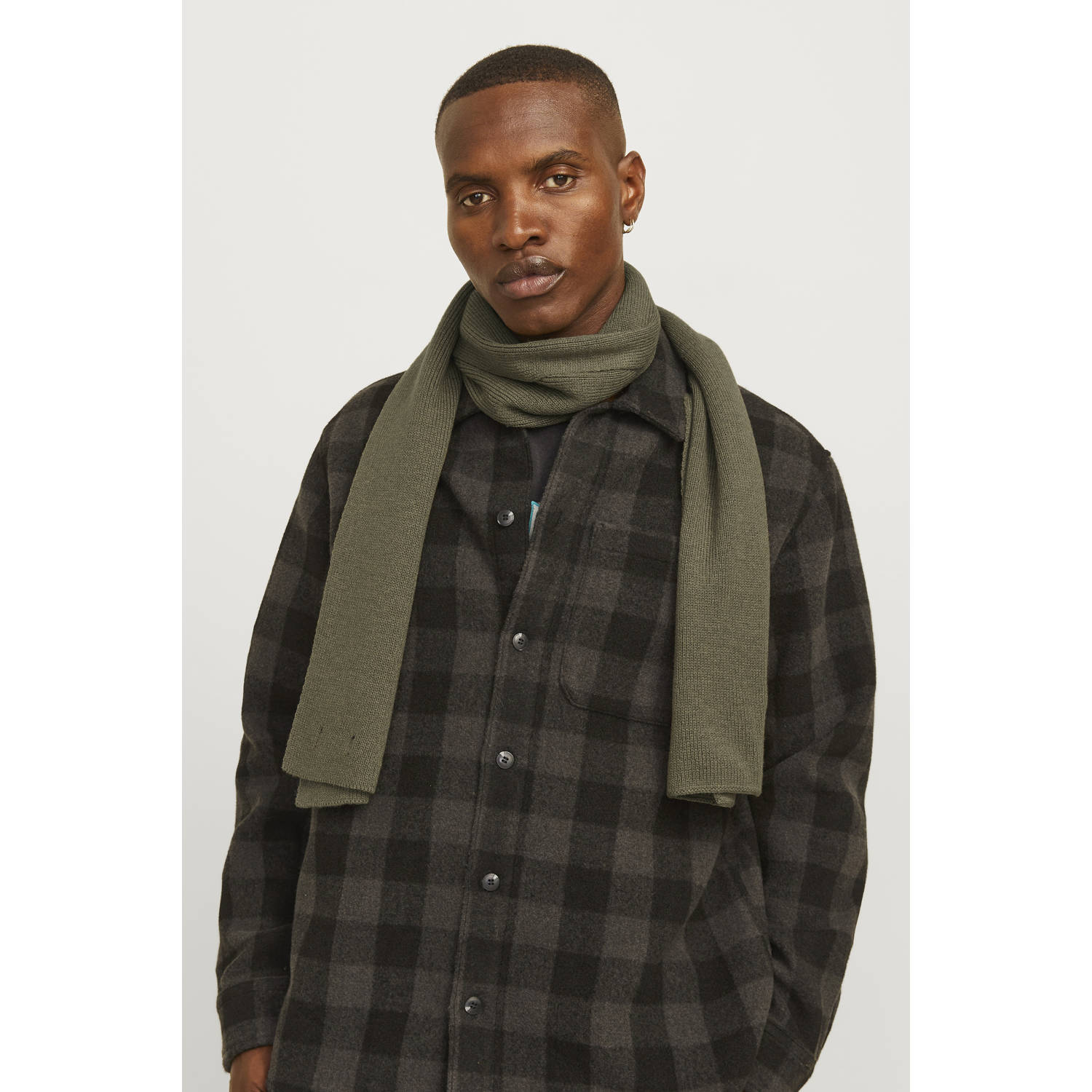 JACK & JONES sjaal JACDNA kaki
