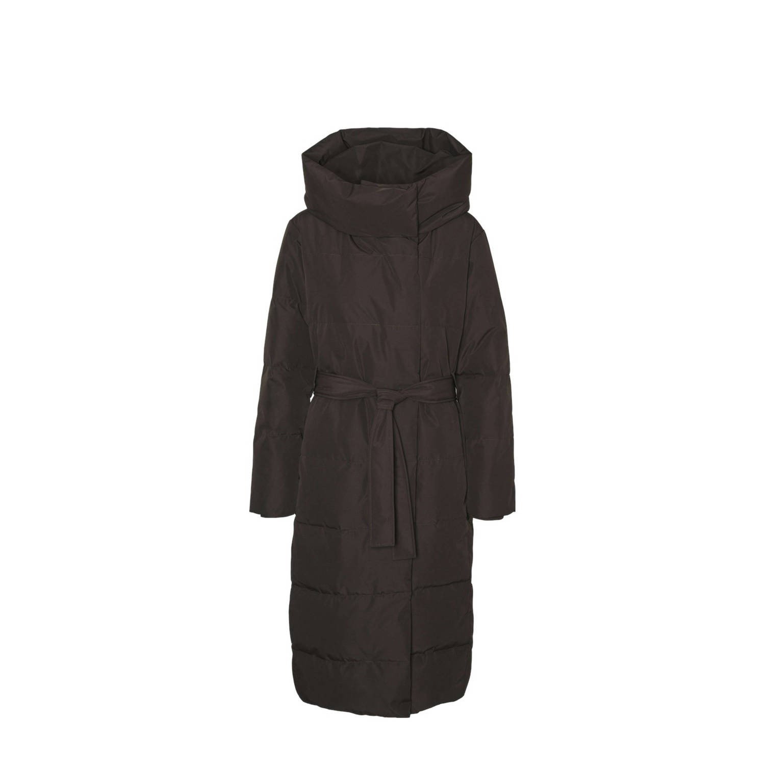 VERO MODA gewatteerde winterjas VMLEONIE donkerbruin