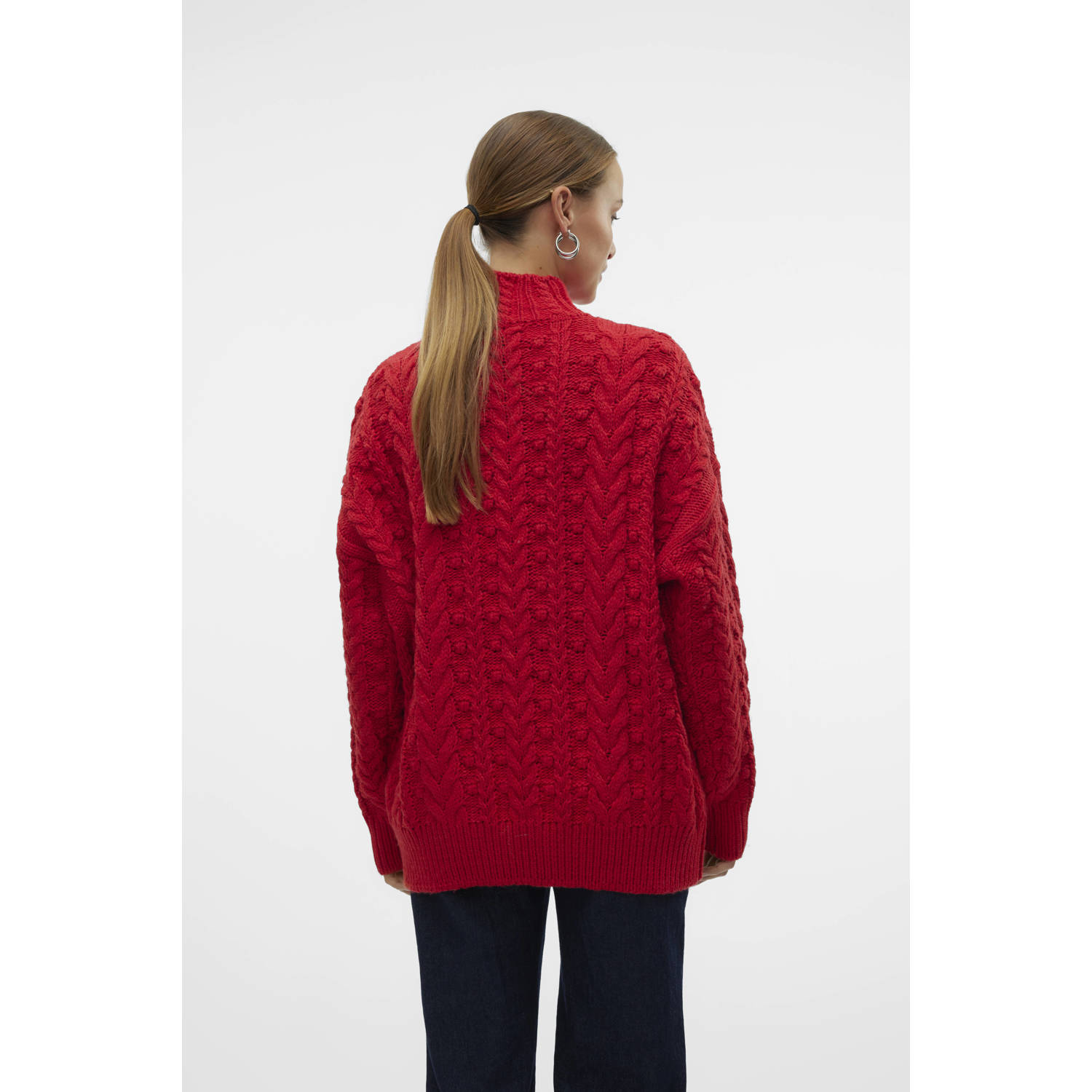 VERO MODA gebreide trui rood