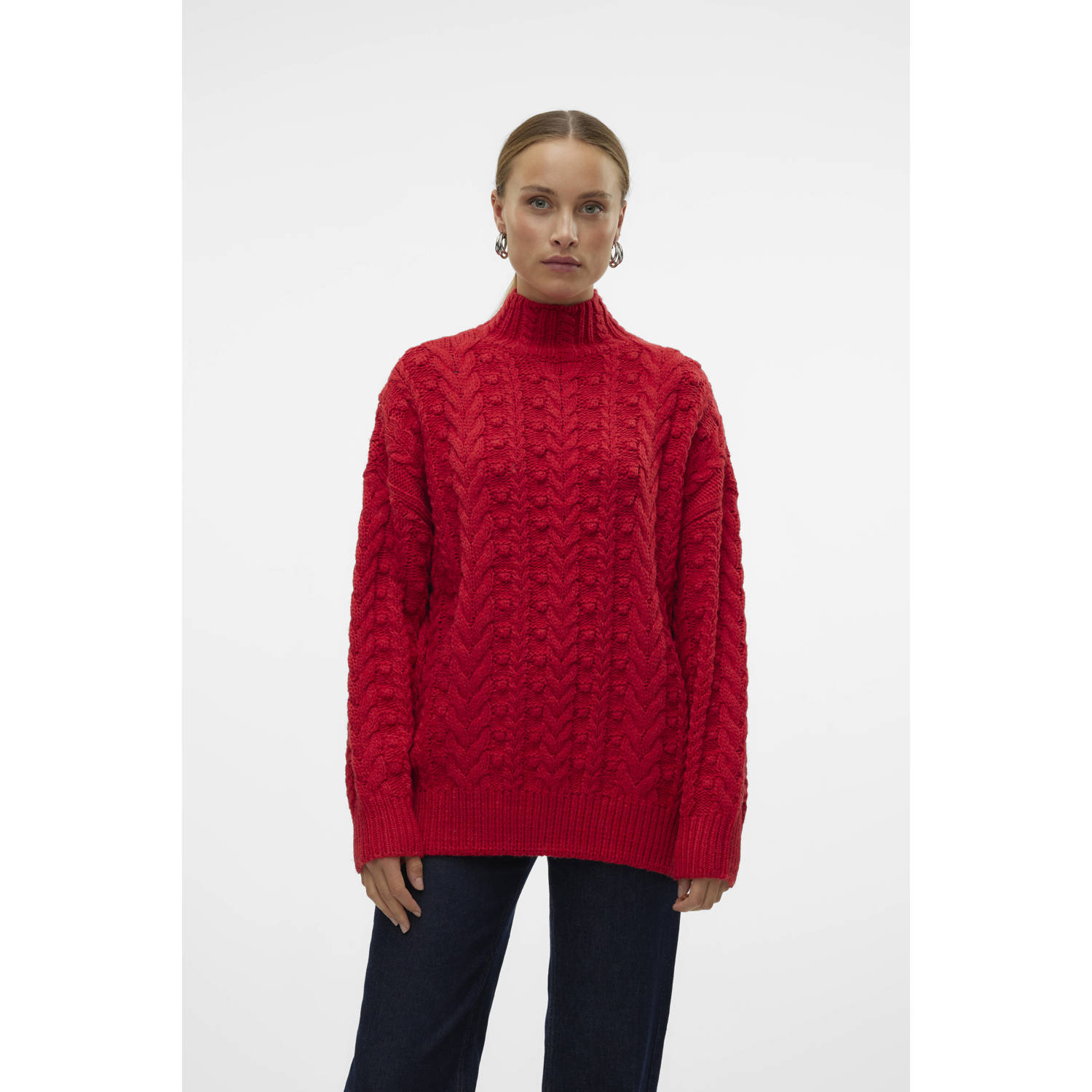 VERO MODA gebreide trui rood