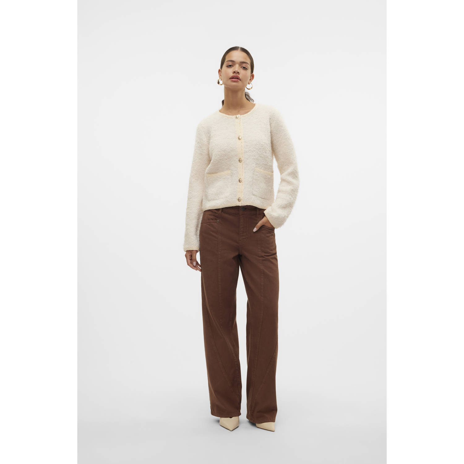 VERO MODA vest VMMEZA crème