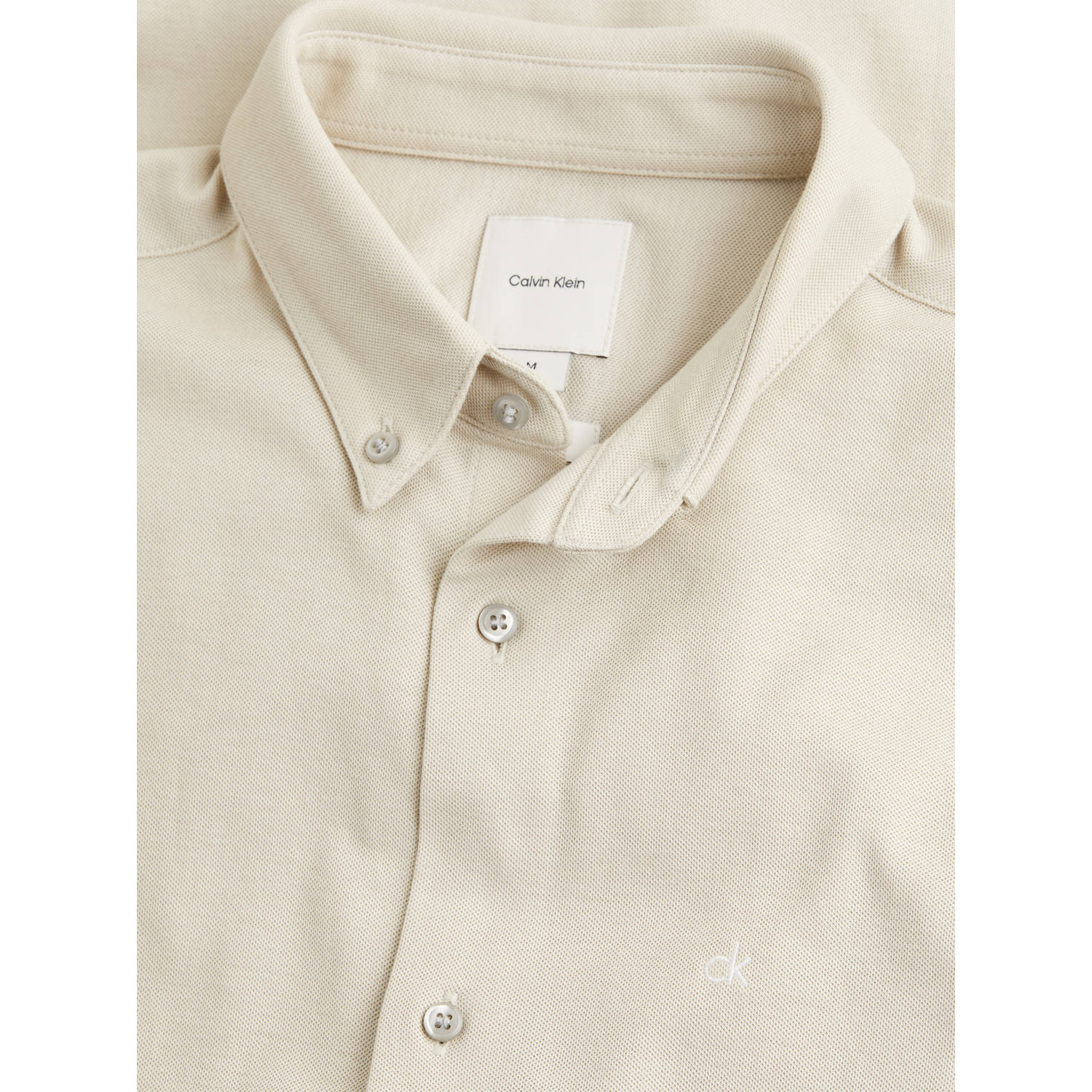 Calvin Klein casual overhemd beige