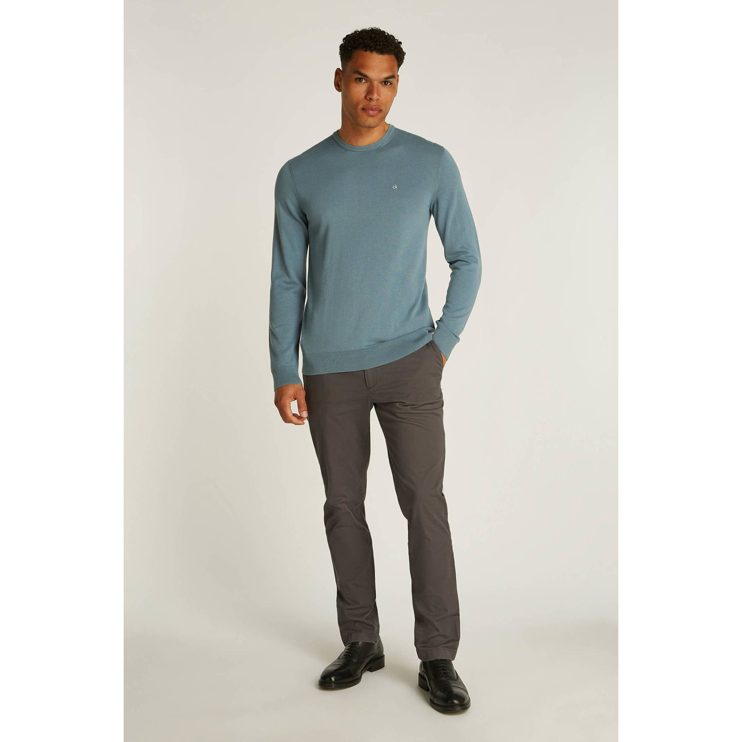 Calvin Klein gebreide trui blauw