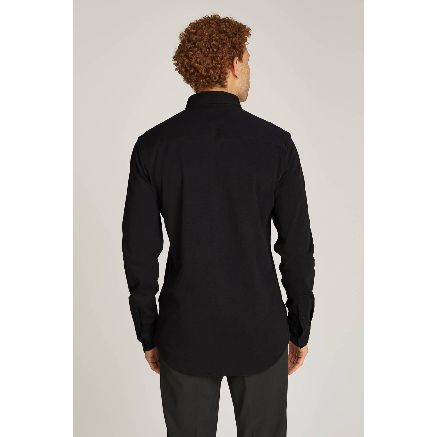 Calvin Klein casual overhemd zwart