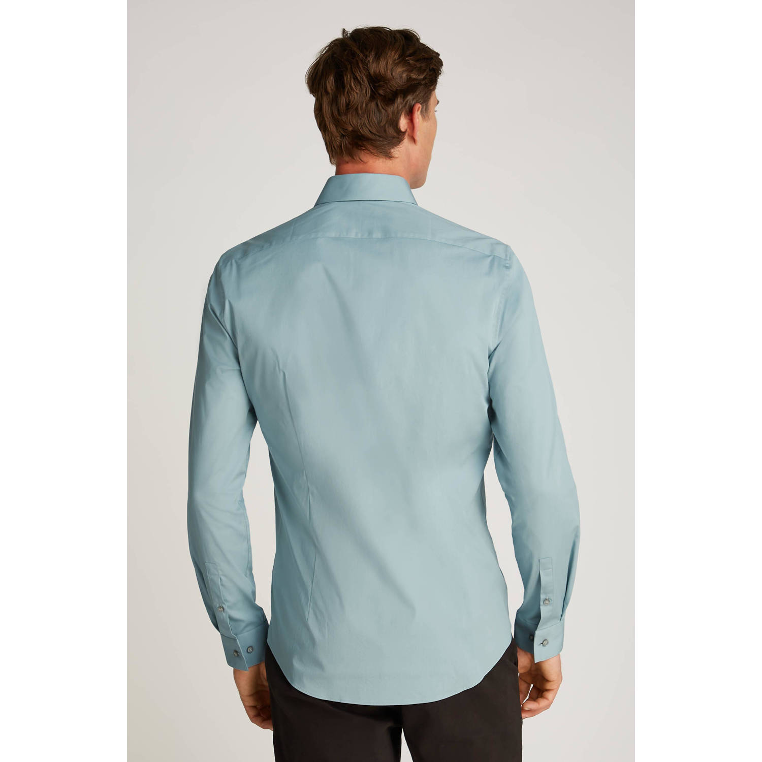 Calvin Klein slim fit overhemd lichtblauw