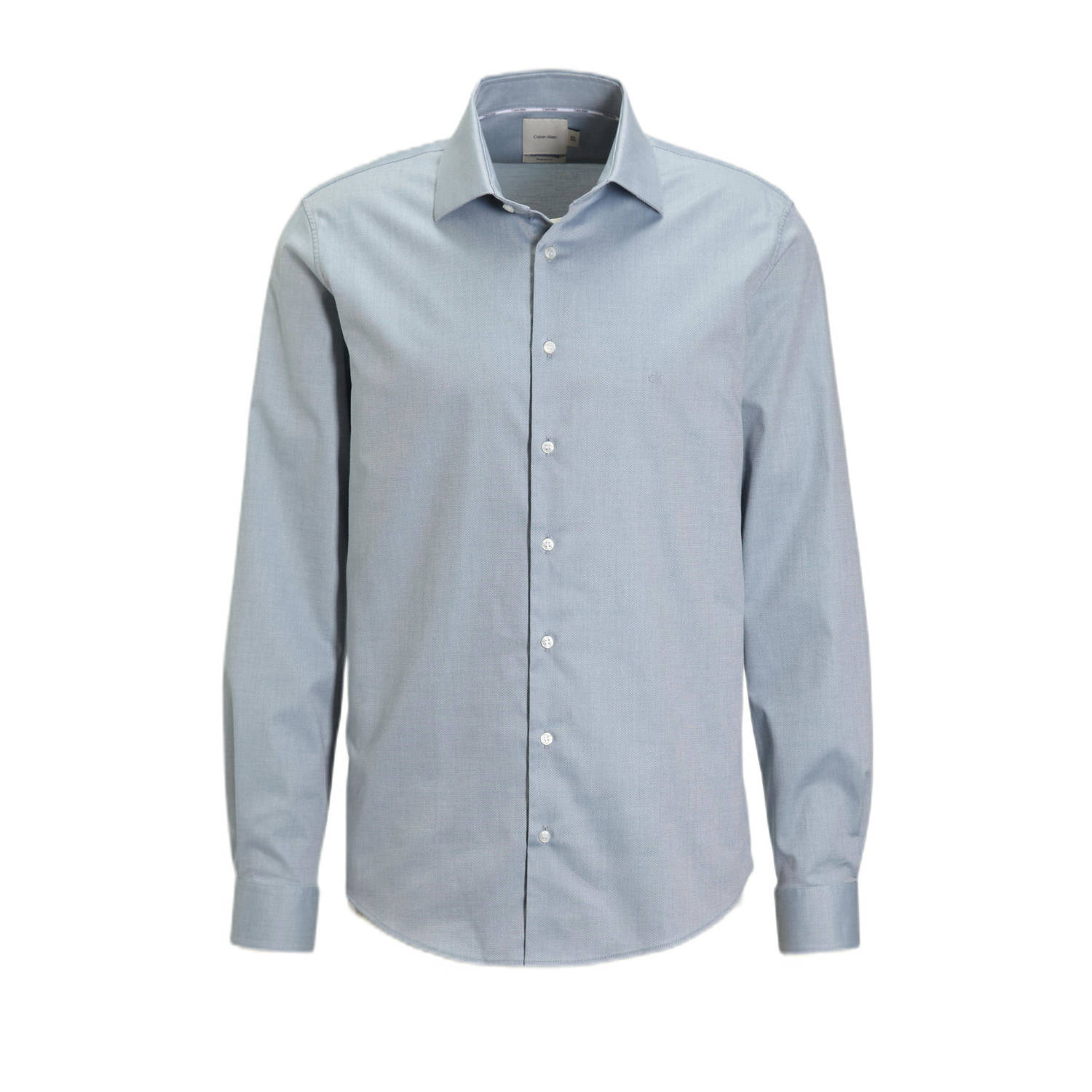 Calvin Klein zakelijk overhemd met textuur blauw