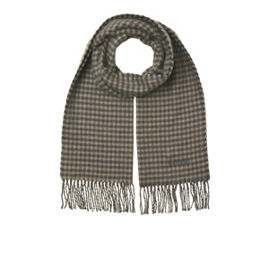 geruite sjaal JACPLUMP zwart/beige