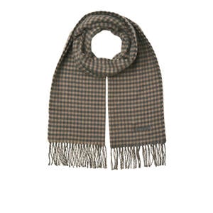 geruite sjaal JACPLUMP zwart/beige