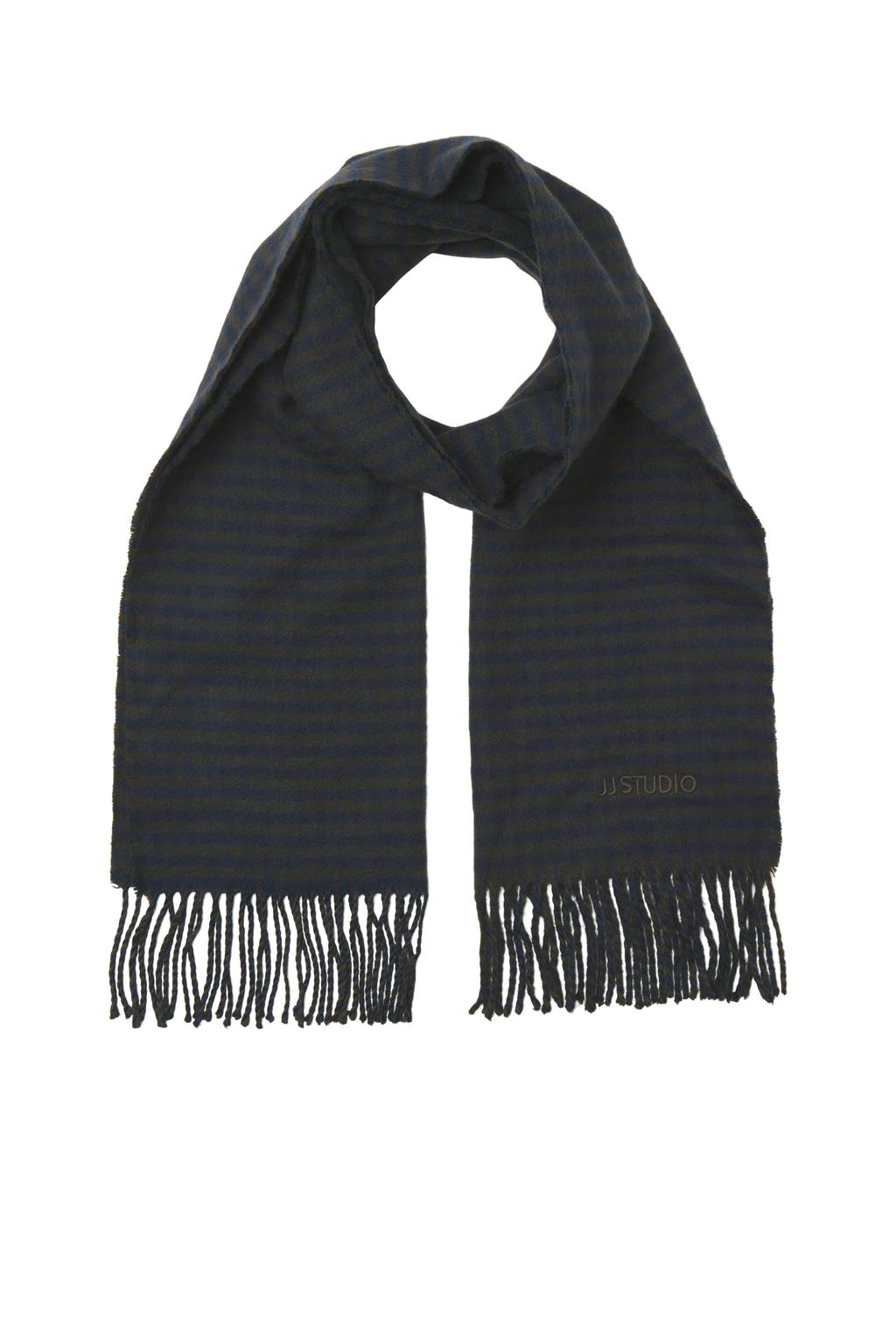 JACK & JONES geruite sjaal JACPLUMP donkerblauw/bruin