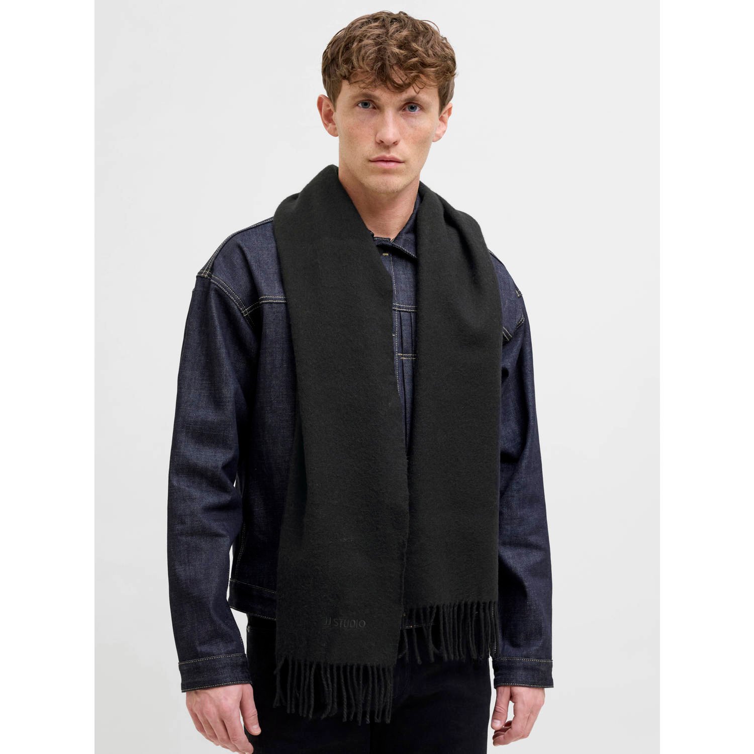 JACK & JONES sjaal JACPLUMP zwart