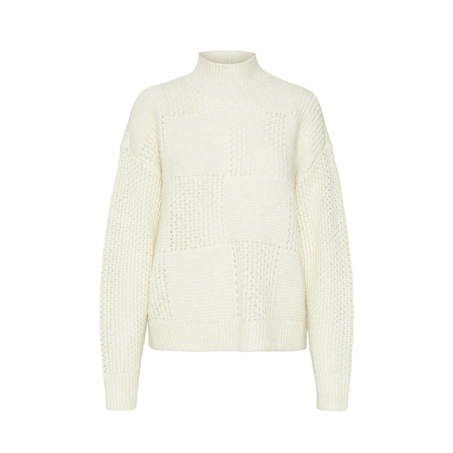 VERO MODA gebreide trui ecru
