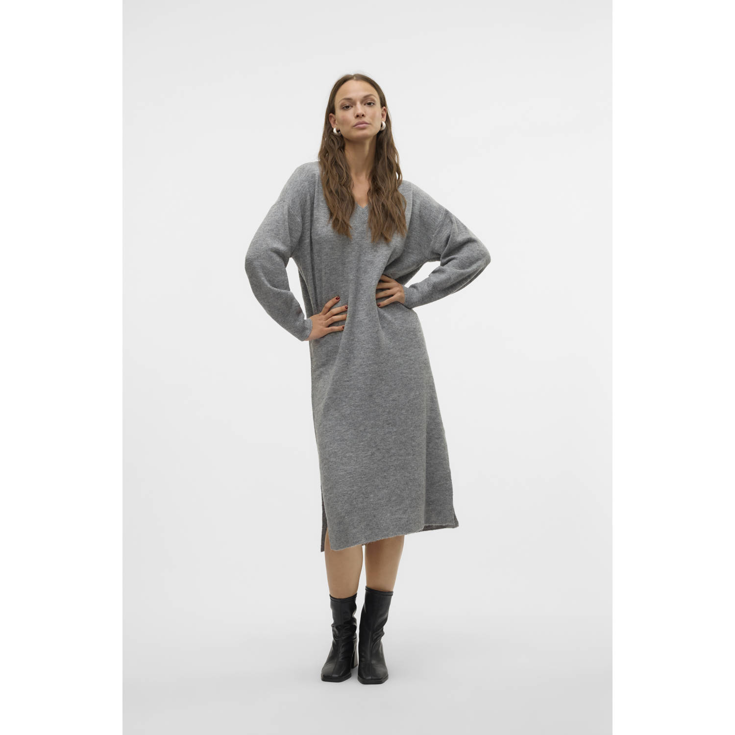 VERO MODA jurk VMJUPITER grijs