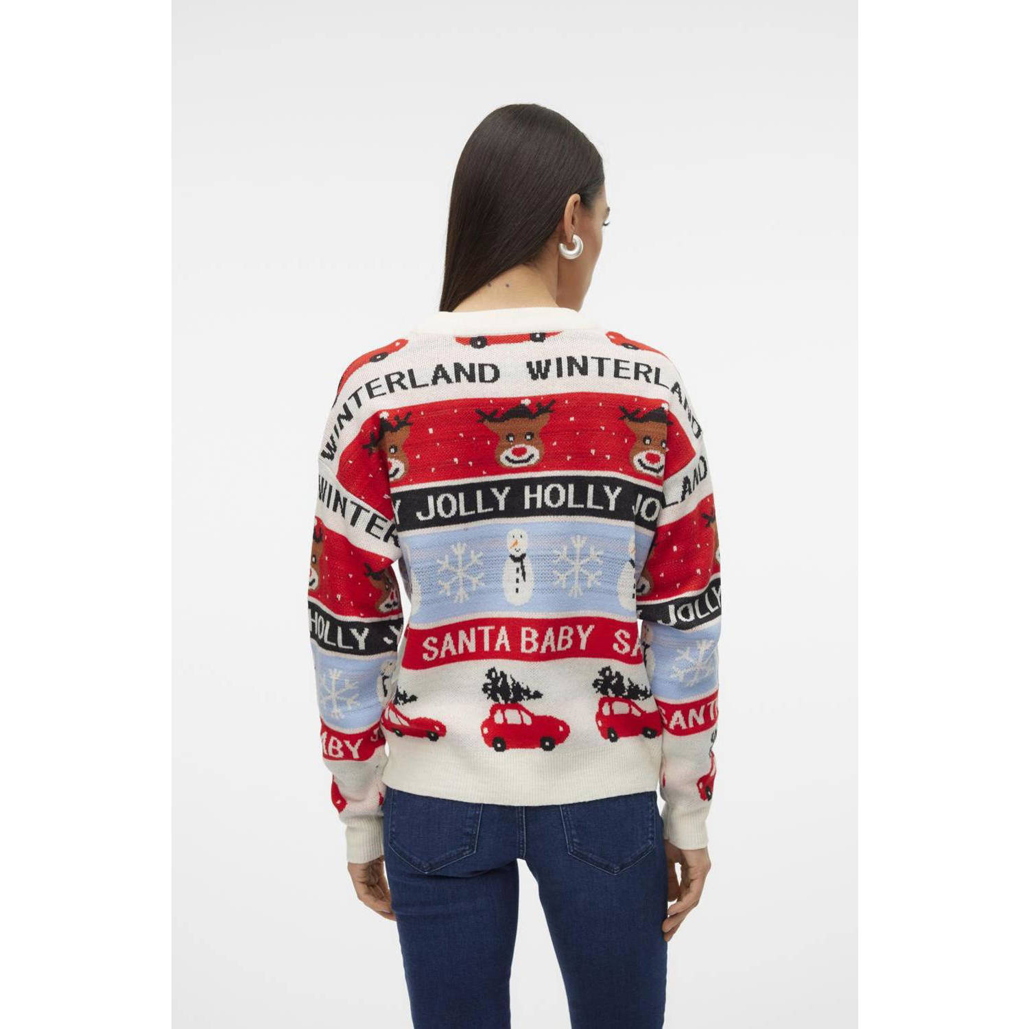 VERO MODA gebreide trui ecru