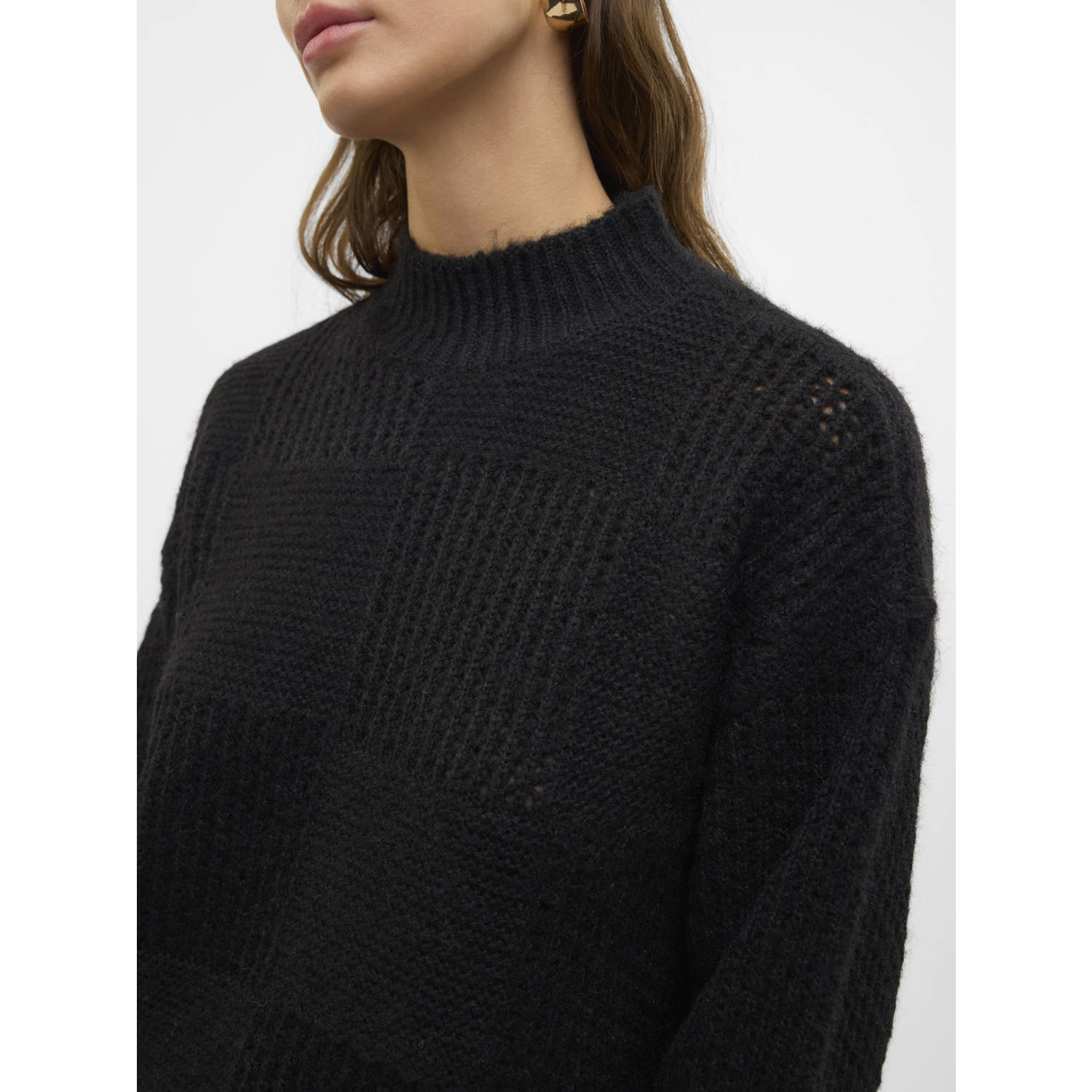 VERO MODA gebreide trui zwart