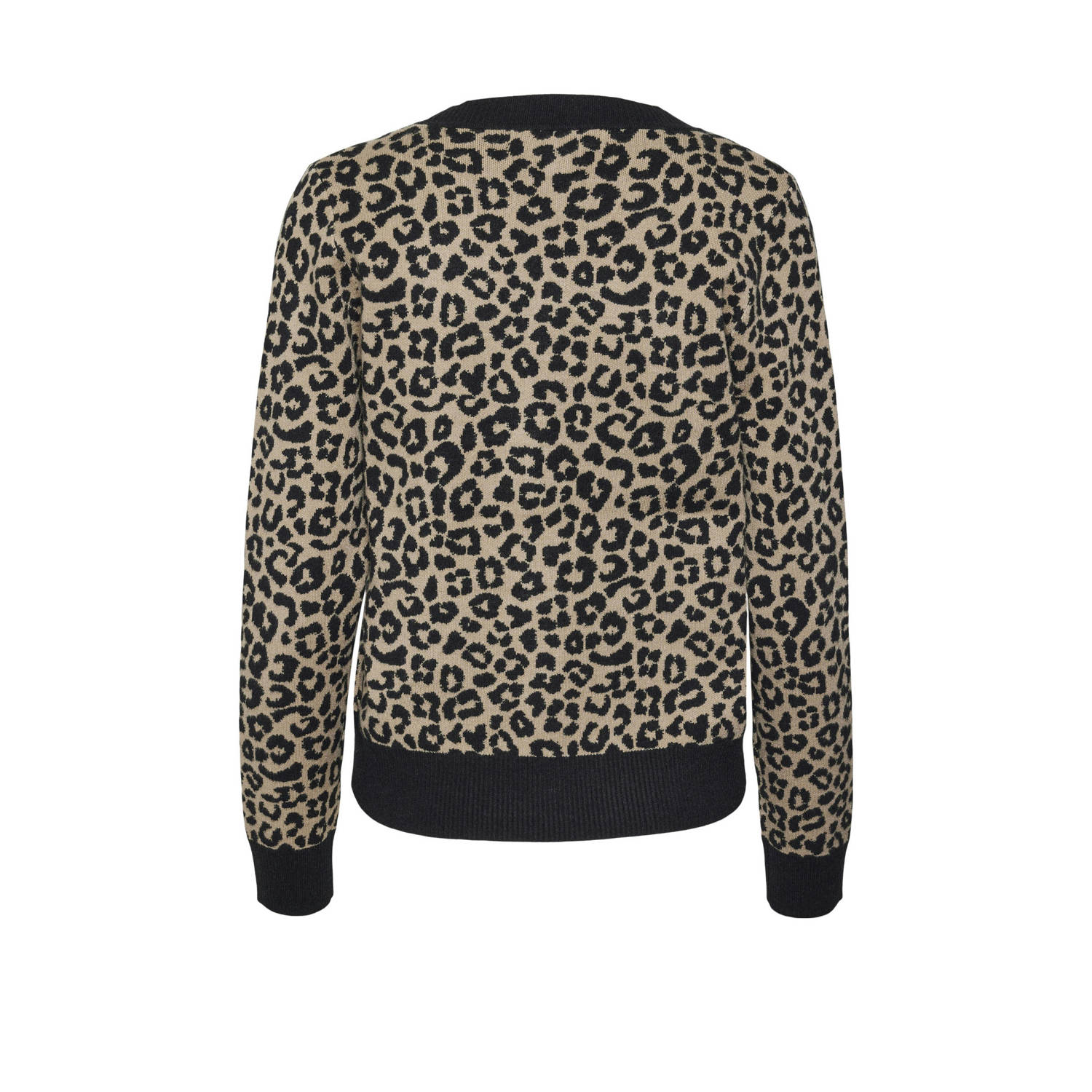 VERO MODA vest VMARIA met panterprint bruin zwart