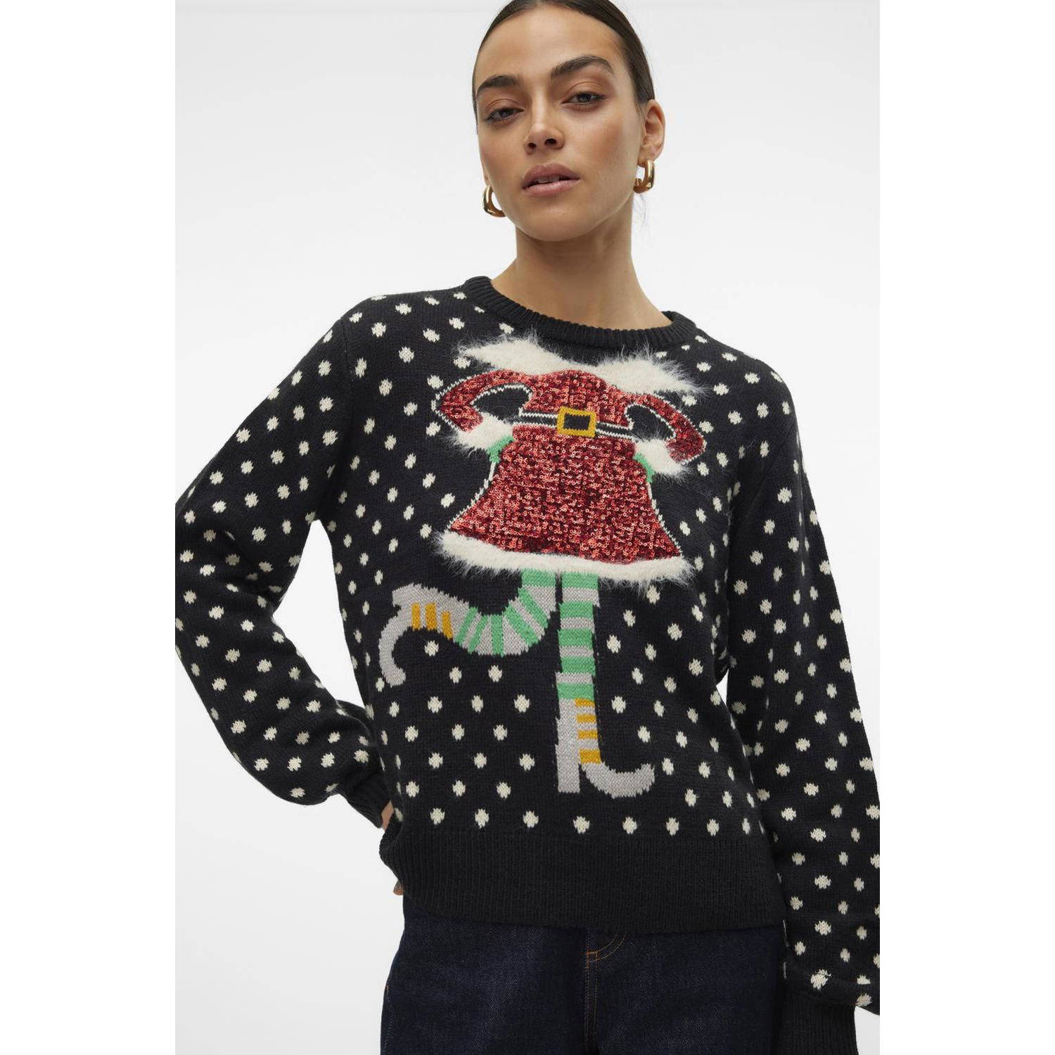 VERO MODA gebreide trui zwart