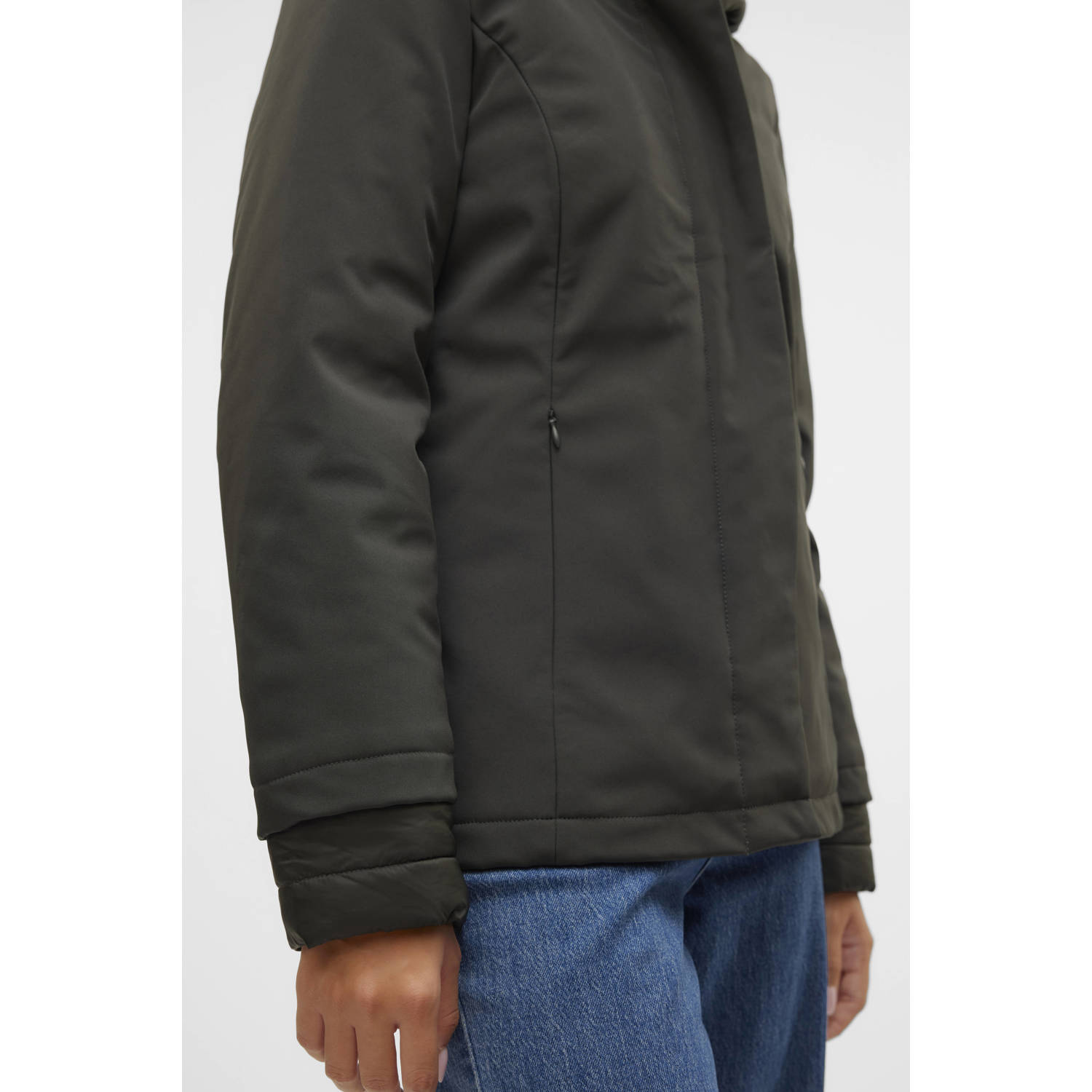 VERO MODA softshell winterjas VMSOFTSHELLROME antraciet
