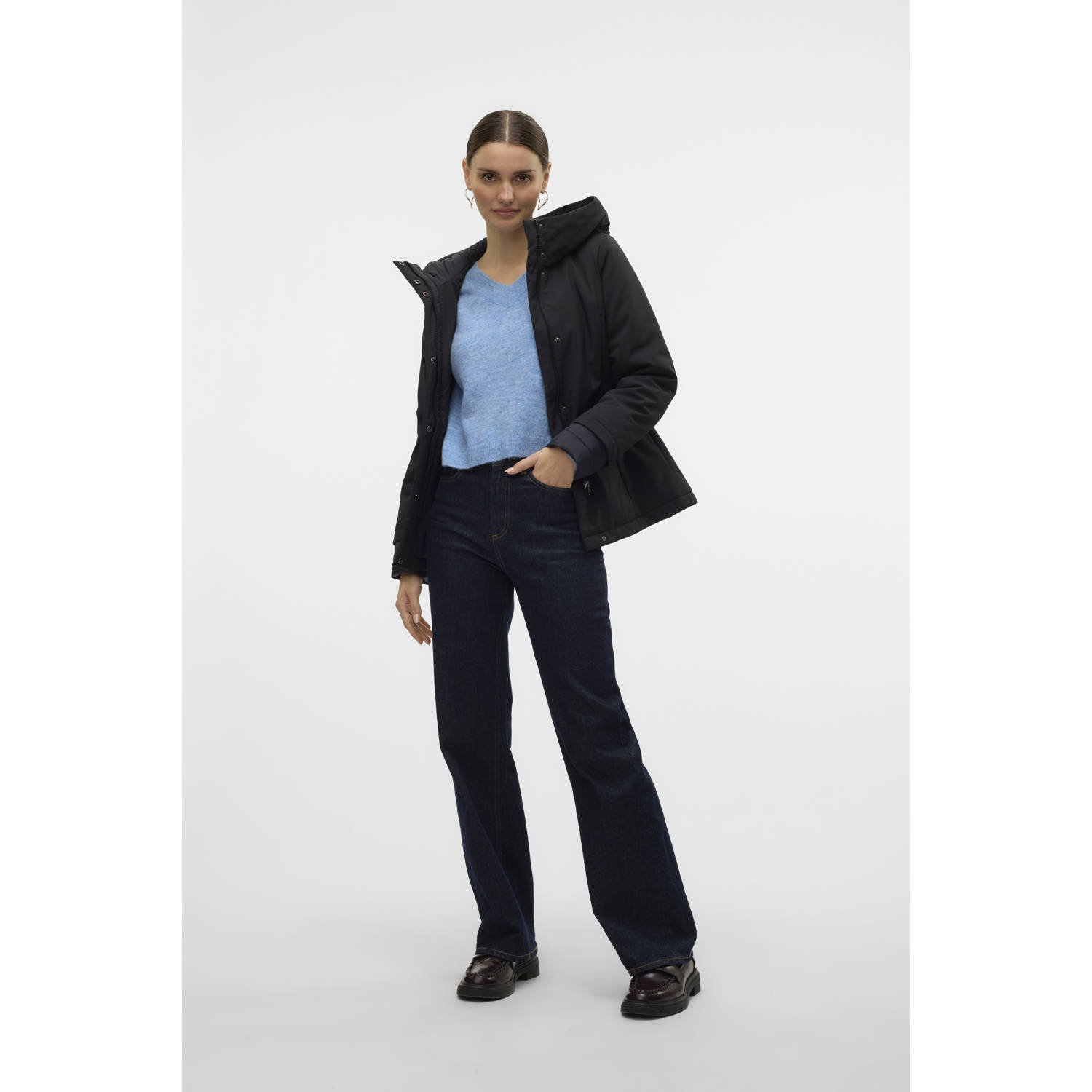 VERO MODA softshell winterjas VMSOFTSHELLROME zwart