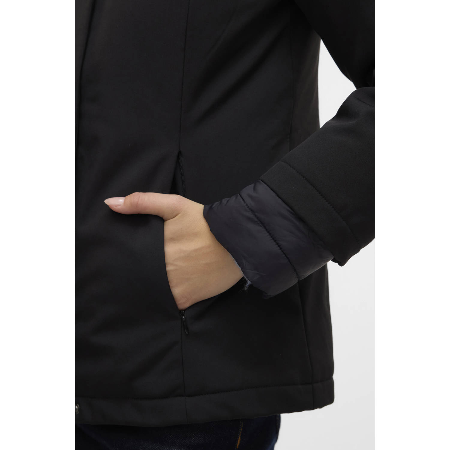 VERO MODA softshell winterjas VMSOFTSHELLROME zwart