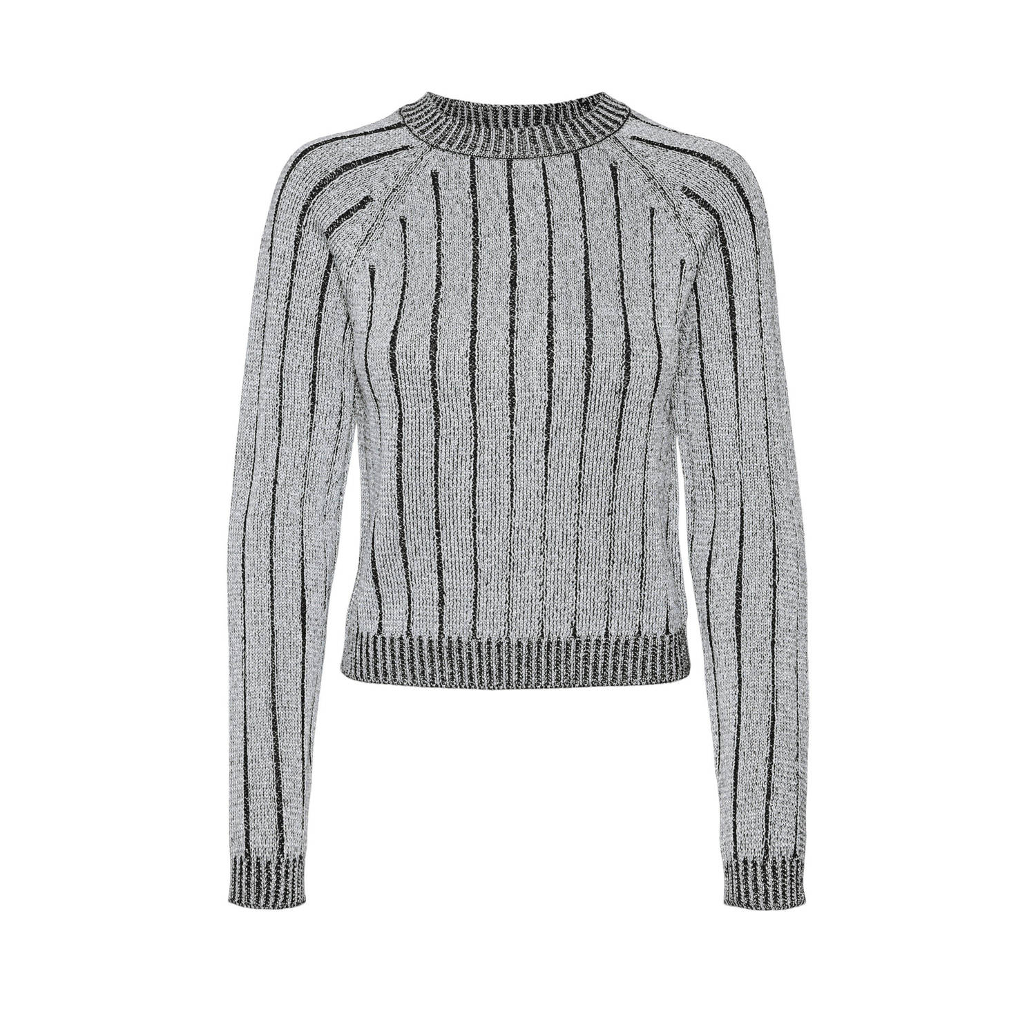 Vero Moda Regular fit gebreide pullover met ribstructuur met effectgaren model 'VANJA'