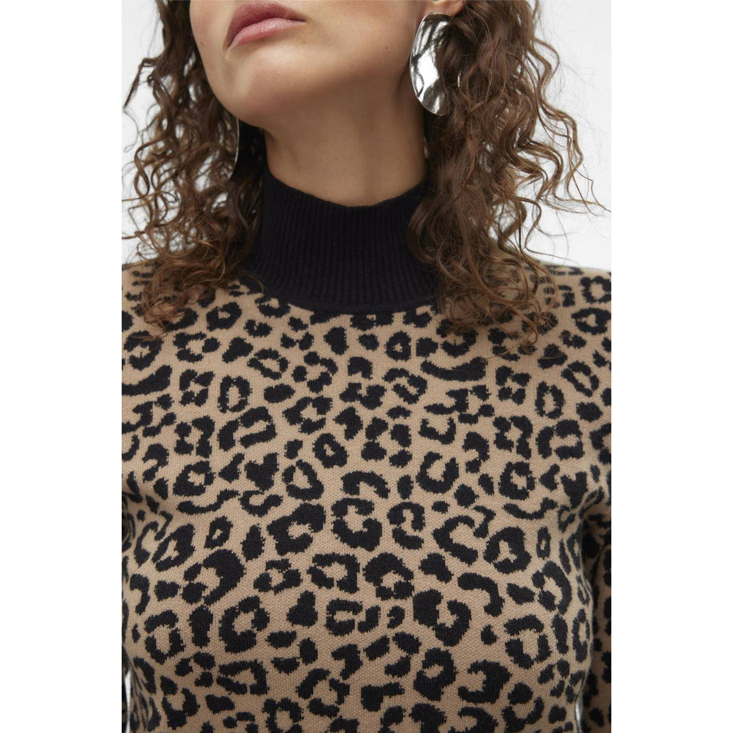 VERO MODA gebreide trui bruin