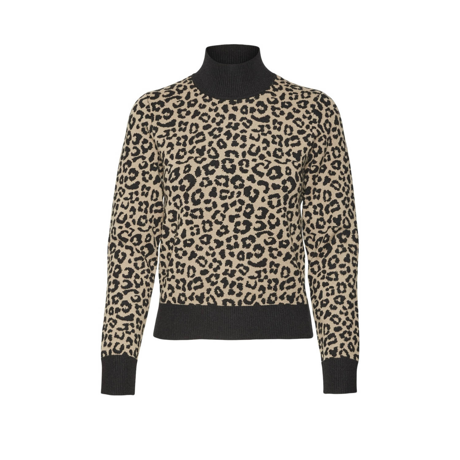 Vero Moda Regular fit gebreide pullover van viscosemix met geometrisch motief model 'ARIA'