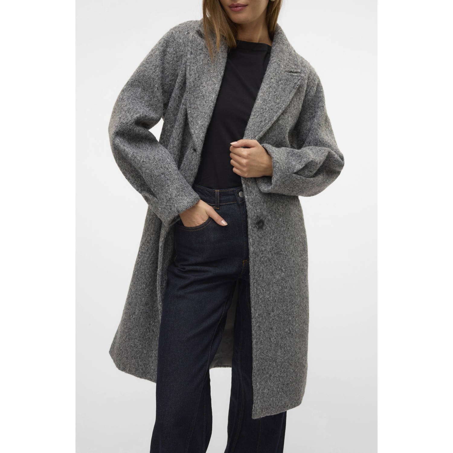 VERO MODA jas VMANNYROSA grijs