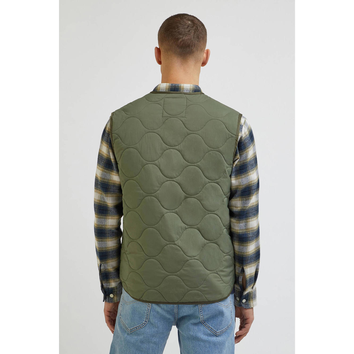 Lee quilted bodywarmer groen