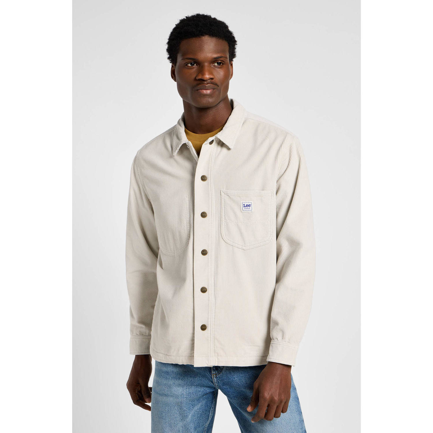 Lee regular fit overshirt WORKER beige