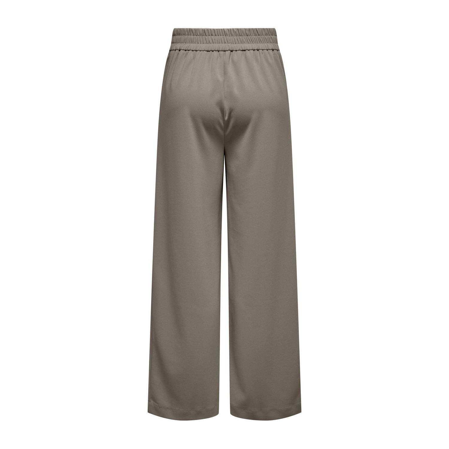ONLY high waist straight fit pantalon taupe