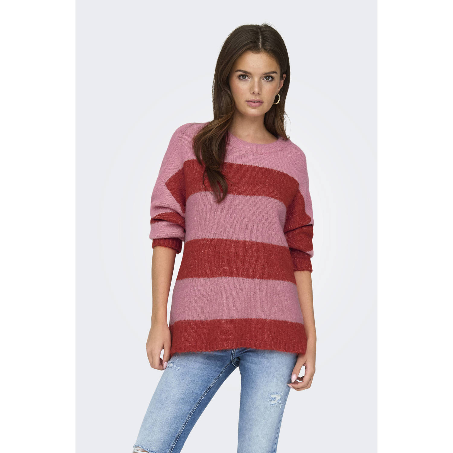 ONLY gebreide trui roze