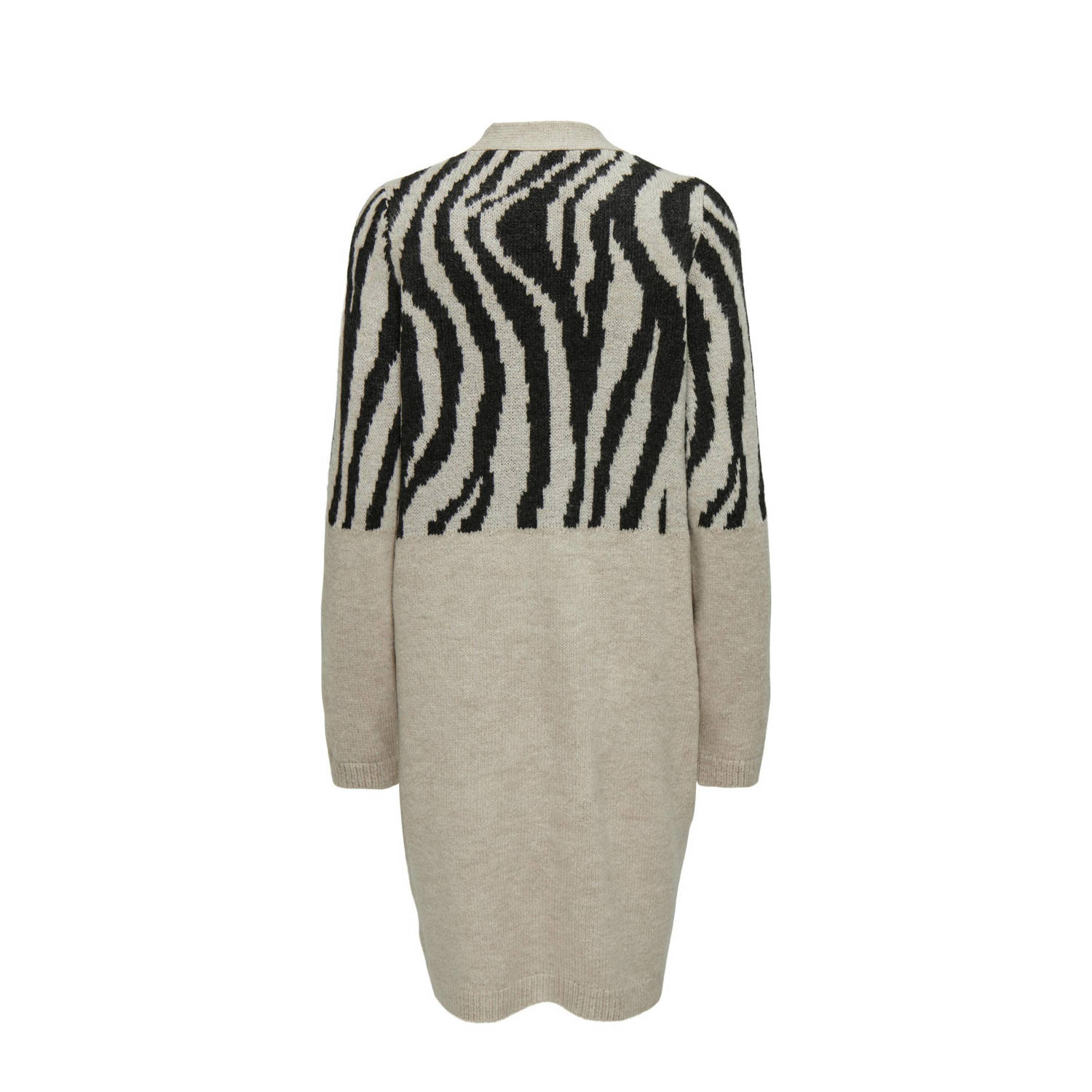 ONLY vest ONLJADE met zebraprint beige zwart