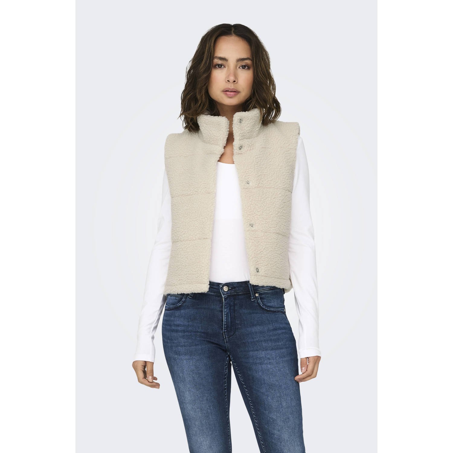 Only Gilet ONLSANDRA TEDDY WAISTCOAT LIFE OTW NOOS