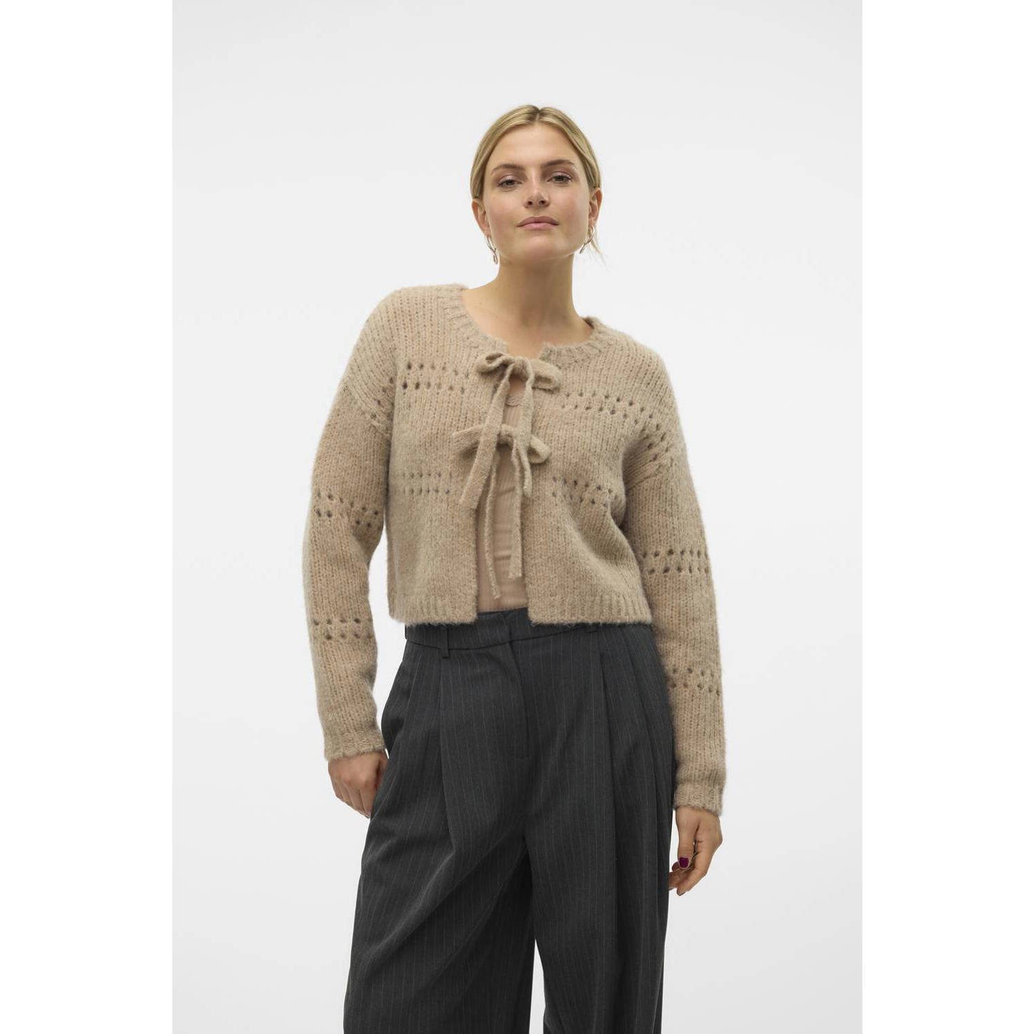 Vero moda Adelina Long Sleeve Short Two Way Cardigan