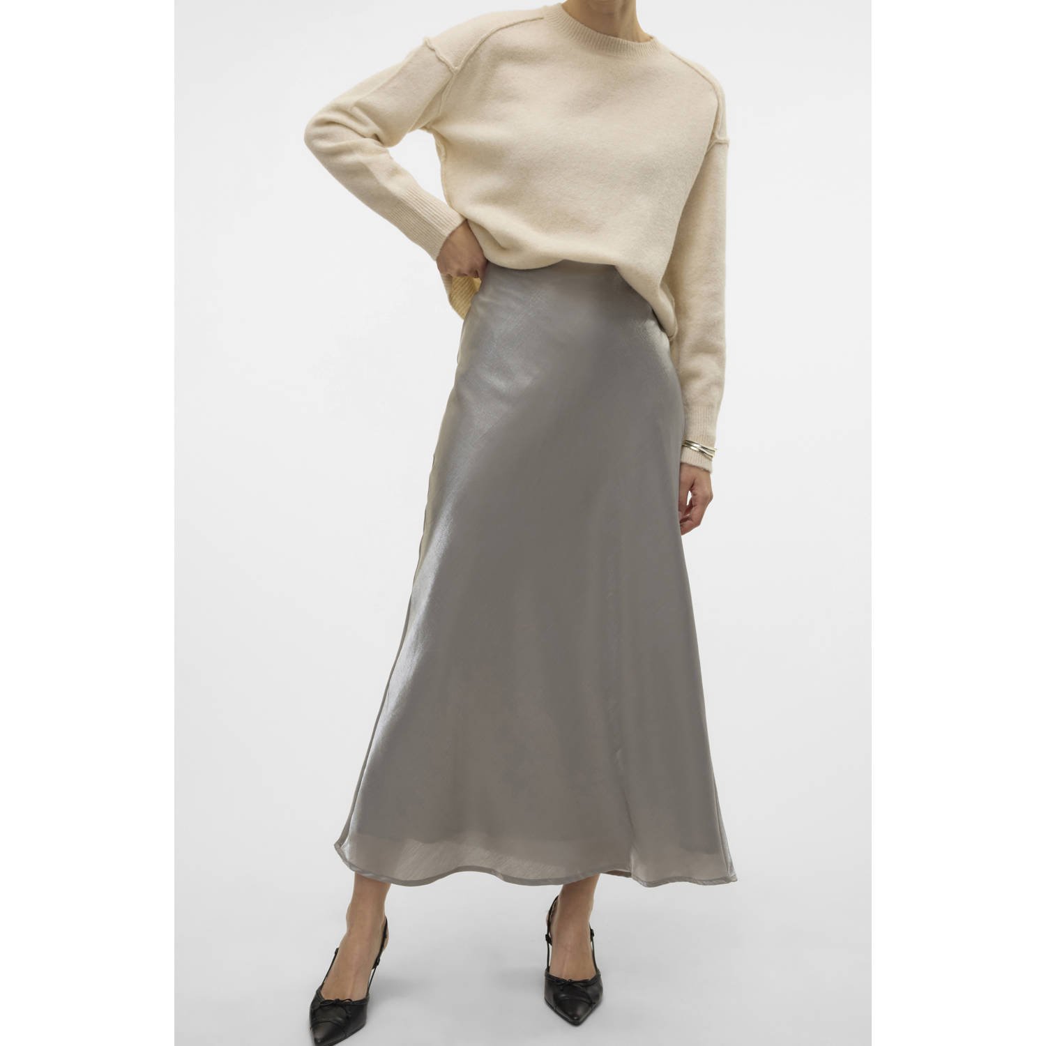 Vero Moda Enkelskirt LCS Griffin Freewear Grijs Gray Dames