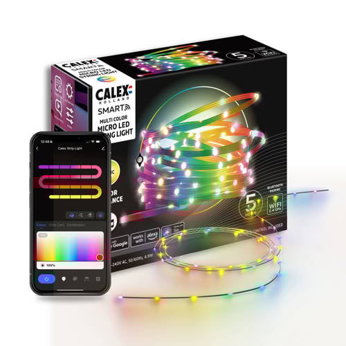 Wehkamp Calex Smart Microled Strip - 5M - RGBIC (IP20) aanbieding