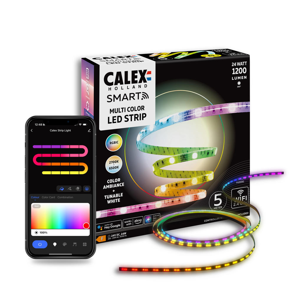 Calex Smart LED Strip - 5M - RGBIC