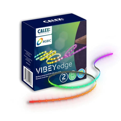 Wehkamp Calex Vibey LED Strip Batterijen - 2M - RGBIC + CCT aanbieding