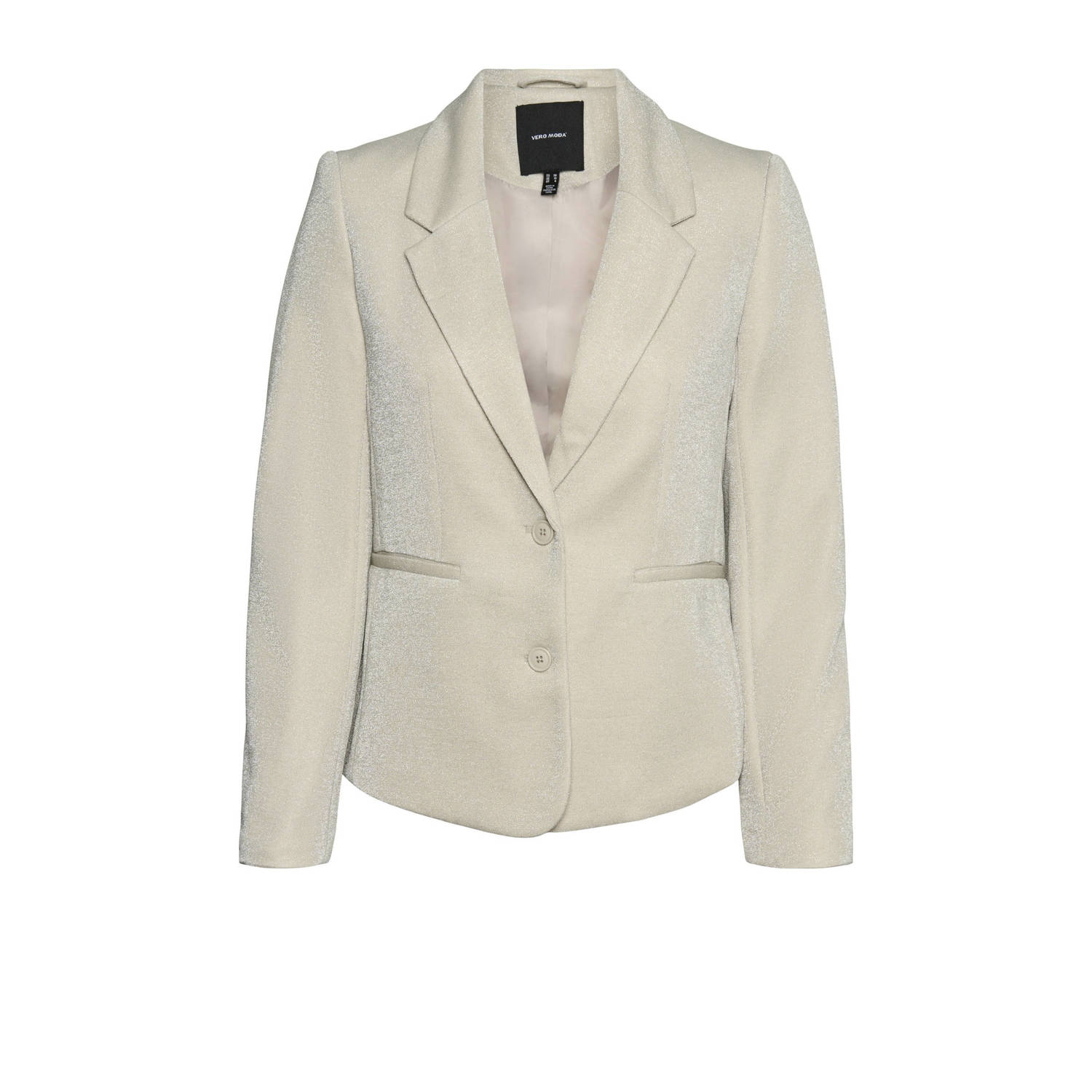 VERO MODA rechtvallende blazer VMSHALI zilver